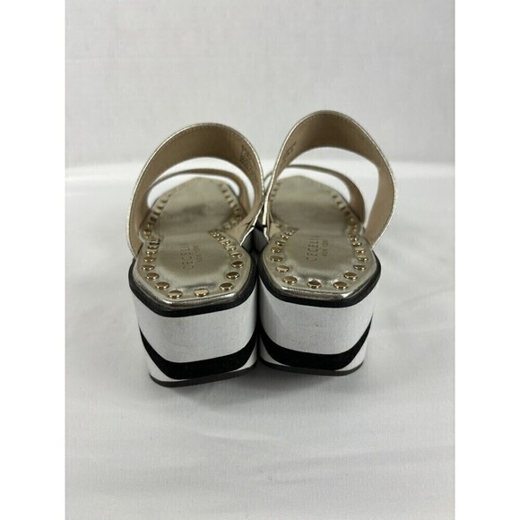 Cecelia New York Beecher Platform Sandal Metallic Gold Leather 7.5 M - Picture 5 of 8
